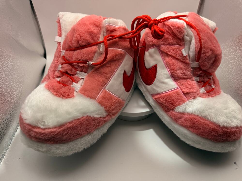 Nike plush slippers Pink & White 36-44